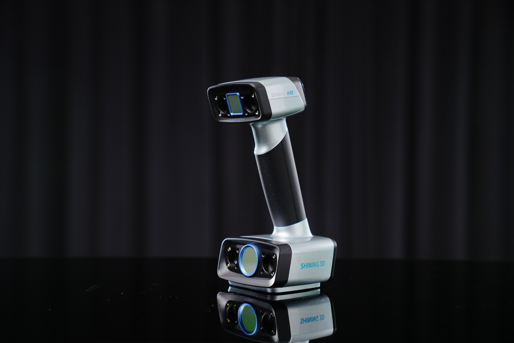Scanner 3D Einscan HX2 : laser bleu hybride et lumière LED