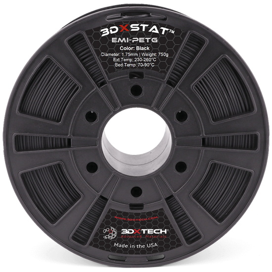3DXSTAT EMI PETG Filament 750g 1.75mm Black