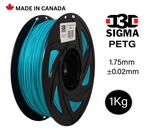 D3D Sigma PETG 1kg 1.75 mm Spooled Various Colors