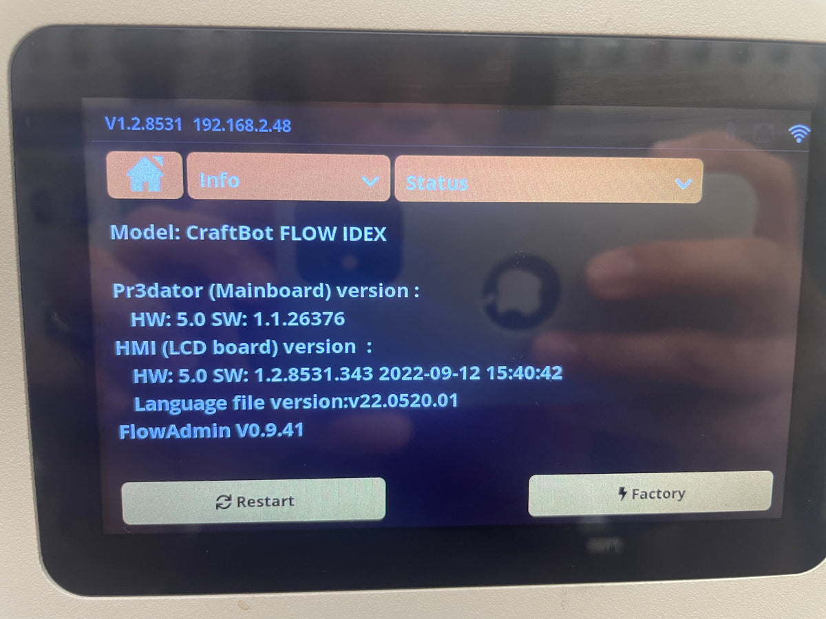 Imprimante 3D Craftbot Flow IDEX - Modèle d'occasion