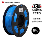 D3D Sigma PETG 1kg 1.75 mm Spooled Various Colors
