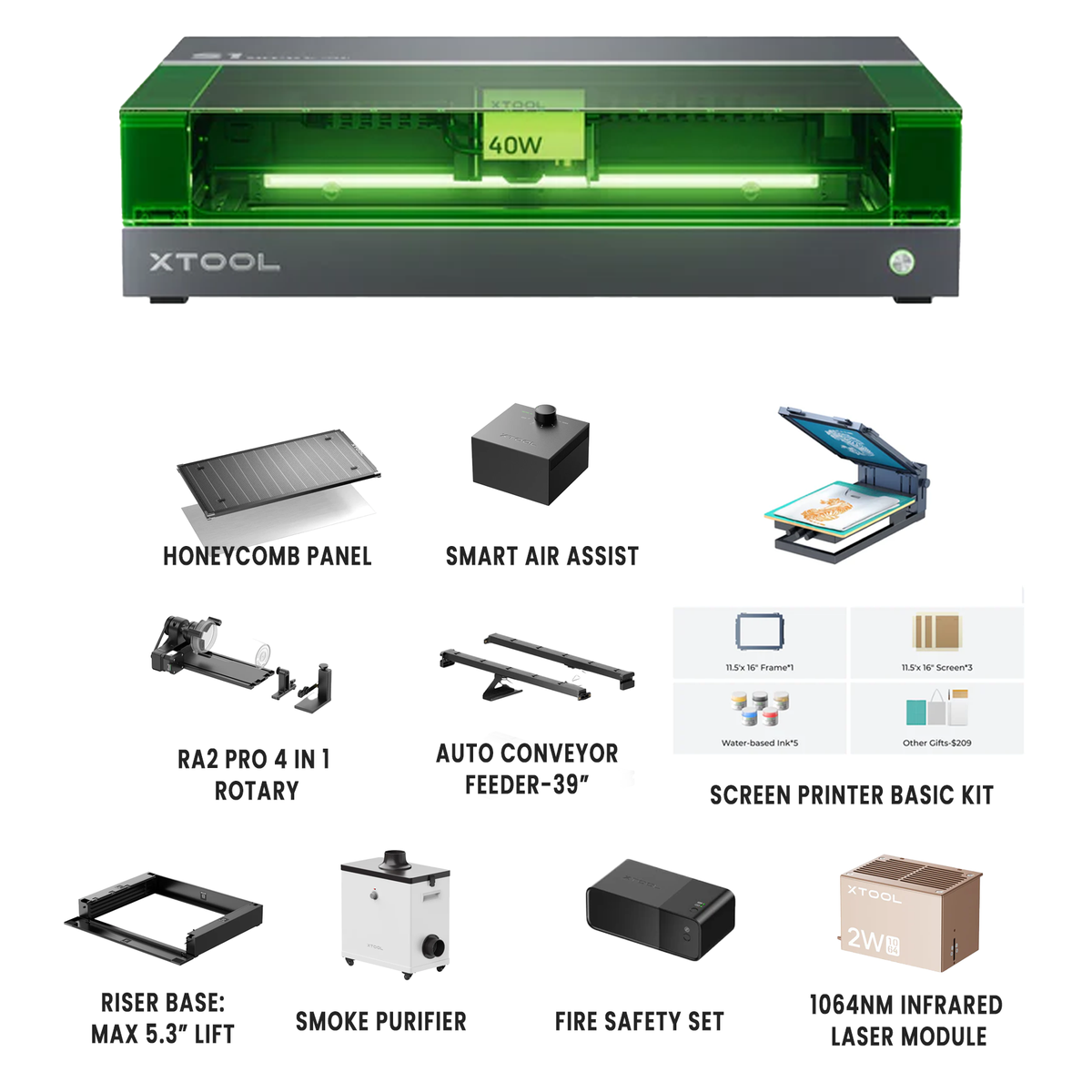 Découpeur laser à diode xTool S1 ENCASTRÉ légèrement USAGÉ - Certifié UL et ETL