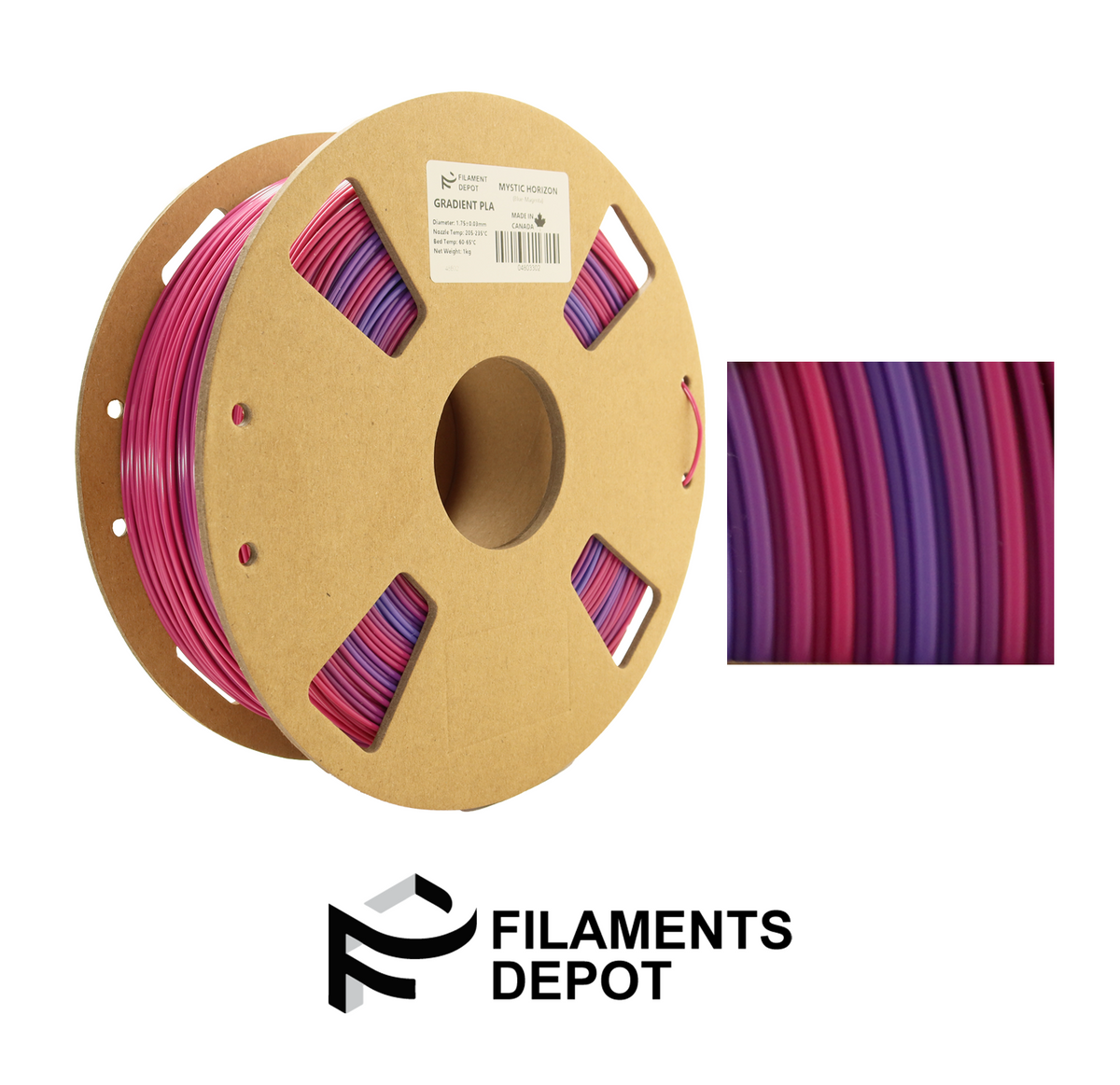 Filaments Depot Gradient PLA - 1.75mm 1kg