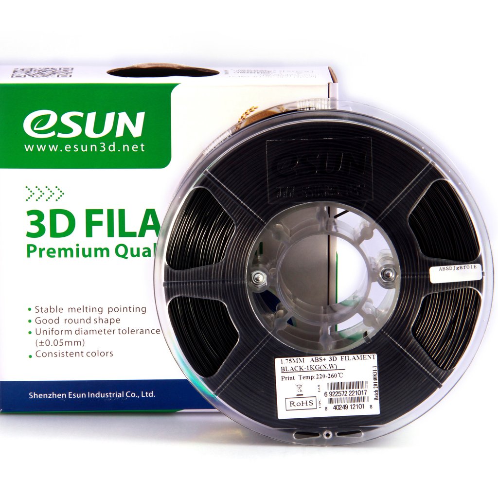 ESun ABS+ Filament 1.75 mm 1kg Spool Various Colors - Digitmakers.ca providing 3d printers, 3d scanners, 3d filaments, 3d printing material , 3d resin , 3d parts , 3d printing services